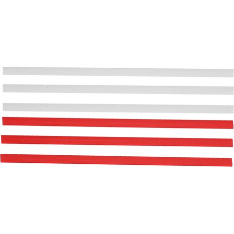 Support mural pour dosettes de café, fixation sous meuble, rangement vertical ou horizontal, bandes PVC, 3 blanches + 3 rouges (1/5)
