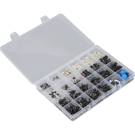 Lot de 460 boutons-poussoirs tactiles (24 types différents) pour télécommande de télévision (1/5)