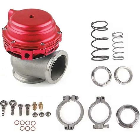 Kit de soupape de décharge externe à bride en V de 44 mm pour turbocompresseur et collecteur d'échappement turbo. Accessoires auto.