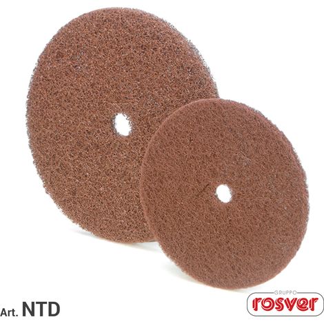 ROSVER NTD DISCO DISCHI IN NON TESSUTO PER SATINATURA LEGNO E METALLI Ø200 G.120 (1/2)