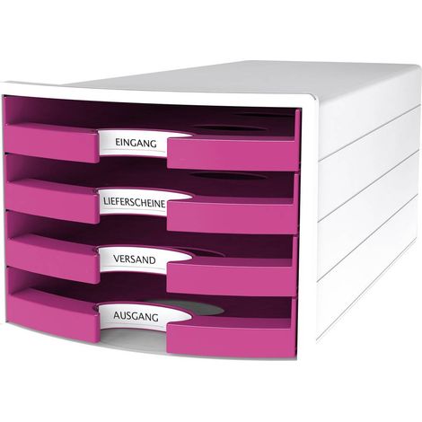 HAN IMPULS 2.0 1013-56 Cassettiera Bianco DIN A4, DIN C4 Numero cassetti: 4