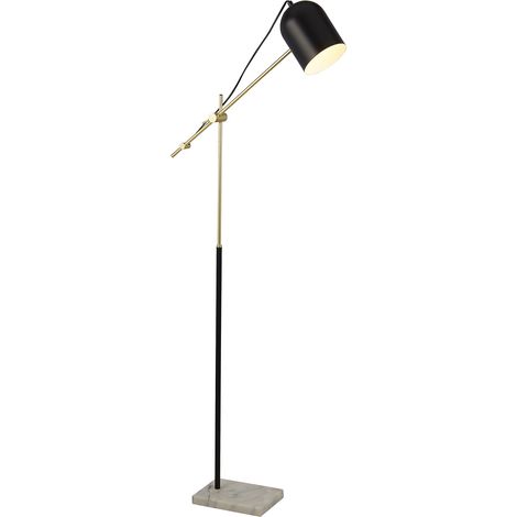 Piantana Contemporaneo Odissea Acciaio Nero Oro 1 Luce E27 (1/3)