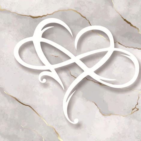 Coeur En Fer Forgé - Décoration Murale En Métal 25 x 30 cm - Intérieur Et Extérieur - Design Infini Entrelacé - 1 Pièce