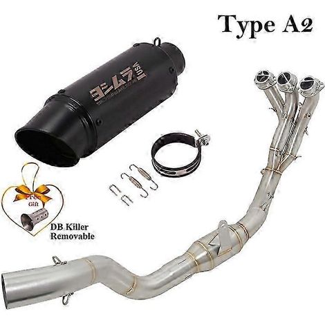 Sistema De Escape Completo Para Motocicleta, Silenciador De Tubo De Enlace Delantero Modificado, Db Killer, Para Yamaha Tracer9 Tracer 9 Gt 2021 2022( Type A2) (1/5)