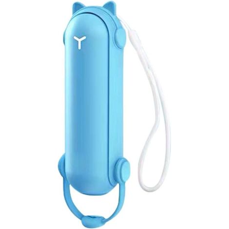 Mini ventilatore USB ricaricabile a mano ventilatore portatile per scrivania con 2 velocità regolabili diffusore aromaterapia inclusa, ventilatore personali tranquilla per viaggi, casa, ufficio, blu (1/5)