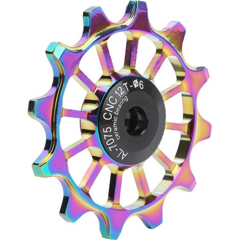 MEIJUN 12T Führungsrolle aus Aluminiumlegierung für Mountainbikes, Keramiklager, Hinterradrolle (1/5)
