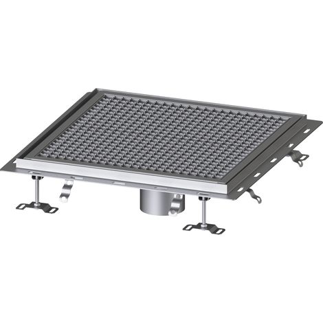 - Bac de sol Ferrofix avec équerre de raccordement pour carrelage, 600 x 600 mm