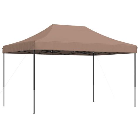 Party-Zelt Braun 292 x 440 x 315 cm Oxford-Stoff vidaXL