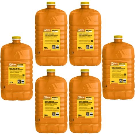 6 Taniche PET Riciclabile 10L Combustibile Liquido Paraffina per Stufe