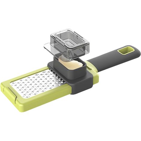 Râpe À Fromage - Râpe À Citrus En Acier Inoxydable - Râpe À Noix De Muscade Et À Ail - Avec Protection Pour Les Doigts Et Récipient De Rangement - 1 Pièce (1/5)