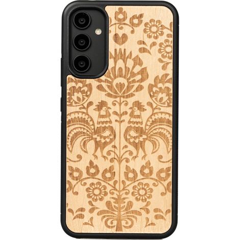 Custodia in legno Bewood per Samsung Galaxy A34 5G POLACCO FOLK ANIEGRE (1/4)