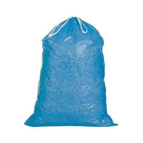 Müllsack m.Zugband Volumen 120l Maße 700x1000+50mm PE blau
