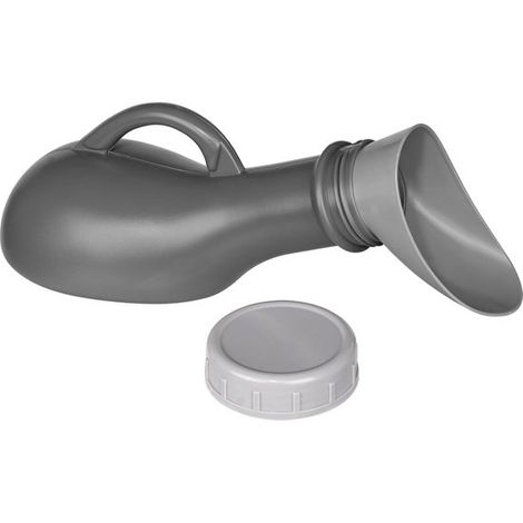 Botella urinaria unisex portátil con embudo femenino,1 litro,contenedor de orina de plástico para mujeres y hombres (1/5)
