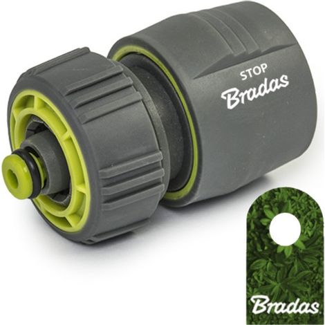 Raccord rapide avec arrêt tuyau 1/2 pouce Bradas LE-S2140K (1/2)