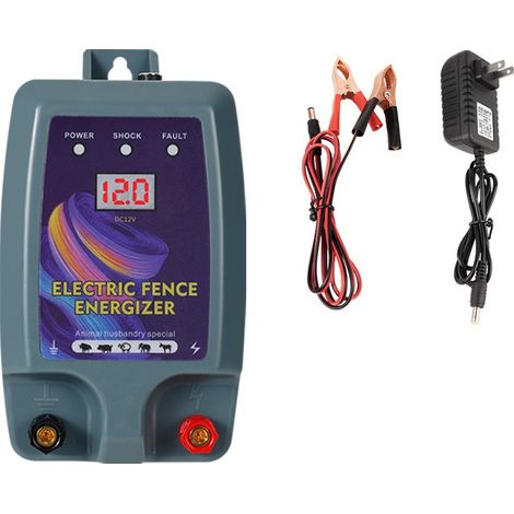 Clôture Électrique Haute Puissance pour Bétail et Animaux - Électrificateur de Clôture avec 3 Modes d'Alimentation pour l'Élevage de Volailles (1/5)