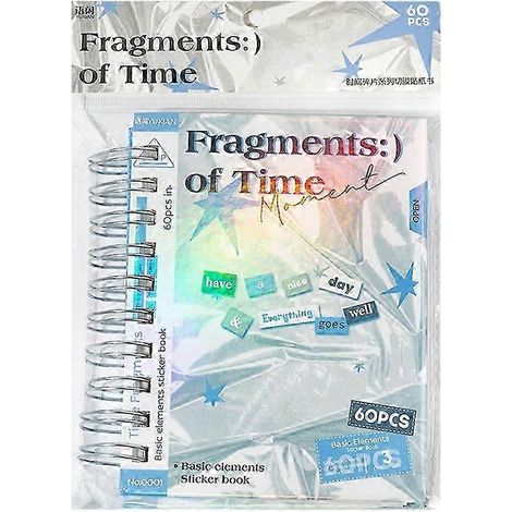 60 autocollants prédécoupés en spirale, série « Fragments du temps coréen », compatibles avec les albums de scrapbooking, les collages et divers fonds de journal intime. Haute qualité. (1/5)