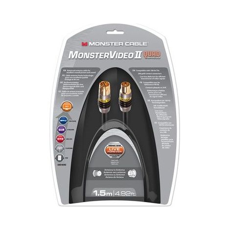 Câble d'Antenne Coaxial Monster 1.5 mètres- pour Téléviseurs 100 (1/5)
