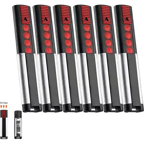 Lot de 6 868MHz Telecommande Portail, Telecommande Porte de Garage Compatible avec Telecommande 4020 TX03-868-4, 4026 TX03-868-2, 4020V000, 4026V000, Bip Portail Porte De Garage, 4 Canaux (1/5)