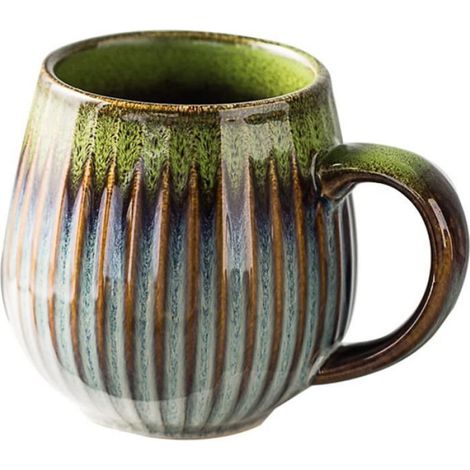 Mug - Céramique - 500 ml - Vintage - Usage Chaud et Froid - 1 Pièce (1/4)