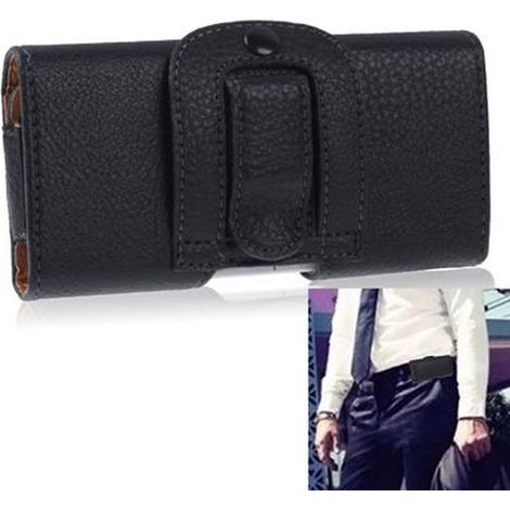 Etui cuir - - iPhone 5 - Protection chocs - Clip ceinture - Cuir synthétique (1/4)