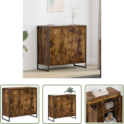 vidaXL Holzschrank -  Seitenschrank Raucharbe 79 x 36 x 75 cm Holzwerkstoff (1/5)
