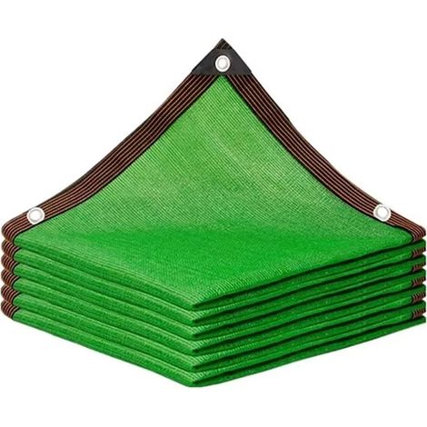(Vert, 3x3M) Filet d'ombrage, blocage UV à 90%, avec perforations, convient aux pergolas, serres, jardins et terrasses. (1/5)