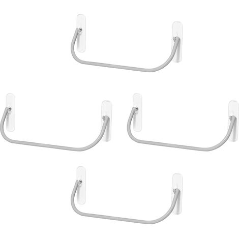 Support à chaussures 4 pièces pour douches et balcons, étagère à installation facile, empêche la moisissure et les pantoufles, gain de place, support à chaussures mural (1/3)
