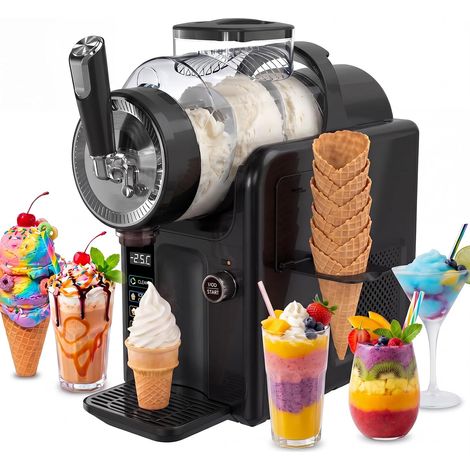 Slush Machine a Granita,2L machine a glace Machine à Slush machine à granité avec écran LED, 6-in-1 Slush Machine Permet de réaliser des glaces, des smoothies, milkshakes,cocktails et des margaritas (1/5)