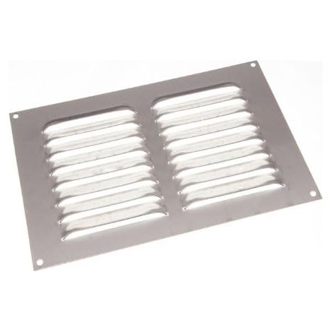 Grille d'aération à persiennes en acier inoxydable 12,7 x 22,9 x 15,2 cm (1/2)