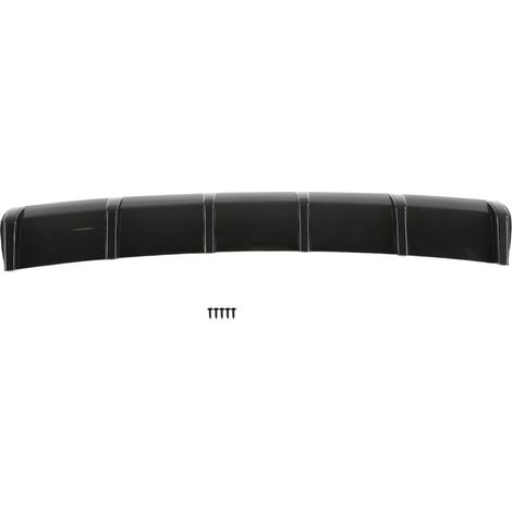 Diffuseur de pare-chocs arrière, aileron d'aileron, séparateur de châssis, noir brillant, accessoire aérodynamique universel pour voiture (1/5)