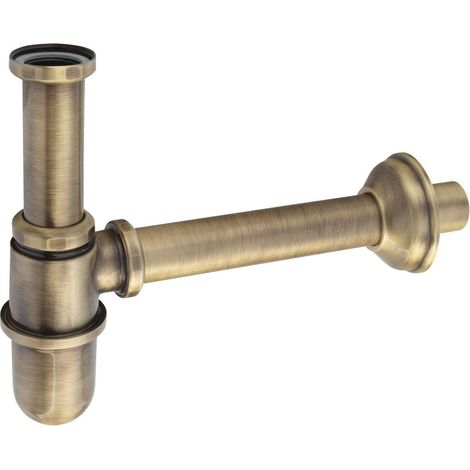 Sapho Reitano Rubinetteria Antea - Sifone per lavabo, scarico 32 mm, bronzo 9596 (1/3)