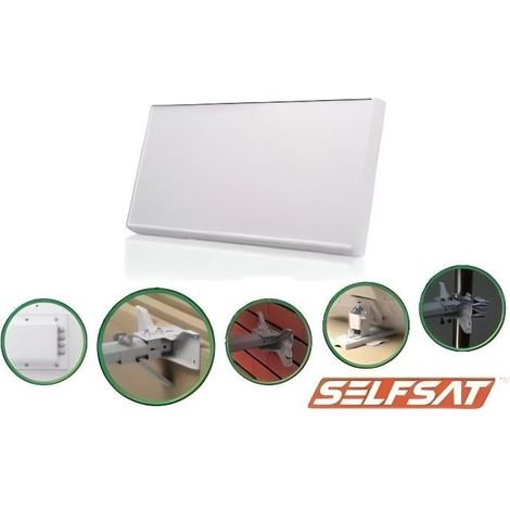 Antenne satellite - SELFSAT - H21 D2 Plus - LNB Twin - Double polarisation - 2 sorties