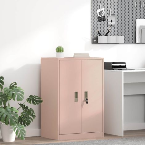 Armario de almacenamiento Rosa 60 x 40 x 90 cm Acero