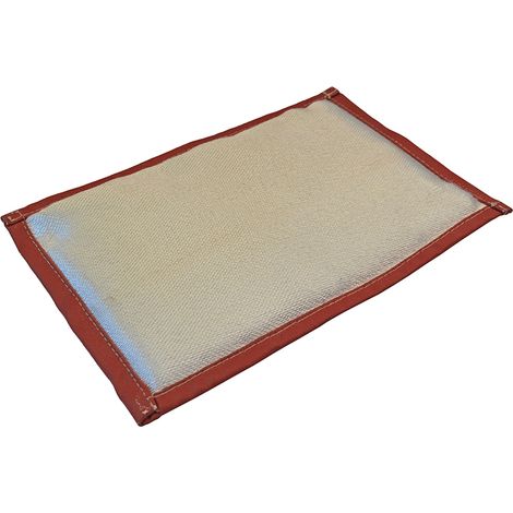 Faithfull Plumber's Soldering Pad 1200°C, 195 x 300mm, High-Temperature Heat-Resistant Soldering Mat for Plumbing and Plumbing Repairs (1/2)