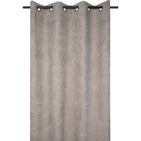 Rideau a oeillets 140 x 260 cm cotele Antoine Beige (1/4)