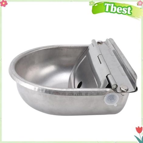 Tbest distributeur d'abreuvoir pour bétail Bol D'eau Potable Automatique pour Animaux, Abreuvoir en Acier animalerie hygiene