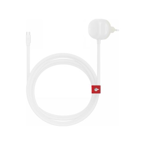 Cargador de pared Twelve South PowerCord EU de 30 W con cable USB-C de 3 m (blanco/arena)