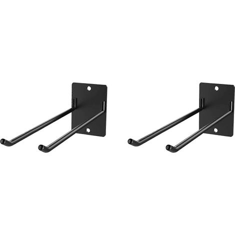Support mural robuste en acier pour outils de jardin avec crochets pour pelle, râteau et balai (lot de 2) (1/5)