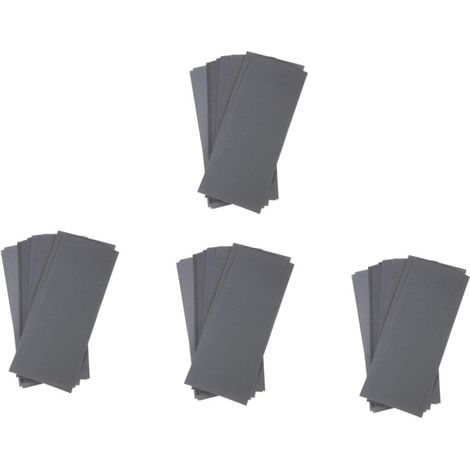 4 Ensembles Assortiment Étanche Grit Pour Ponçage Sec Et Humide Pour Meubles Et Rénovation À Domicile 12 Feuilles4 (1/5)
