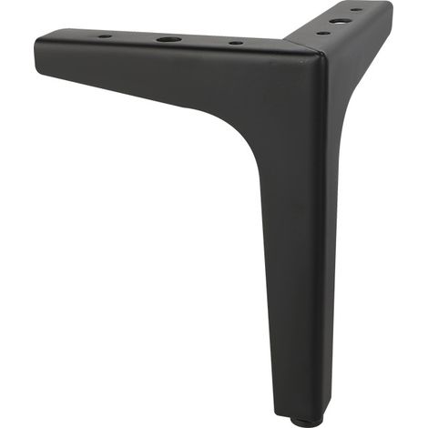 4 Stück Metall-Möbelbeine, 10 cm dreieckige Möbelbeine für Sofa, Schrank, Couchtisch, TV-Schrank und andere Möbelbeine, Schwarz