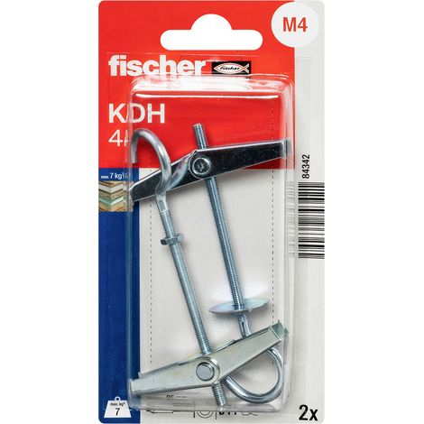 FISCHER 084342 Kippdübel KDH 4 mit Haken, 2 Stk (1/5)