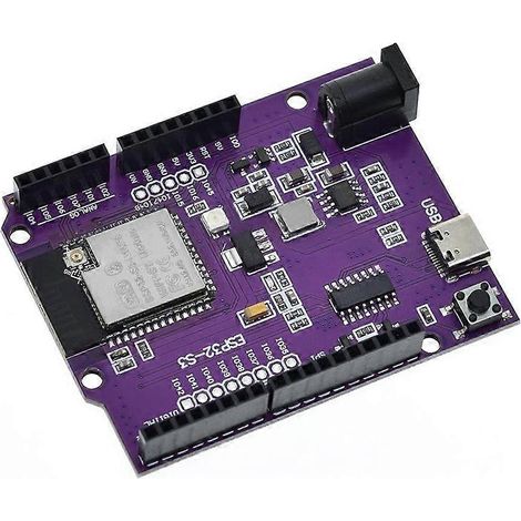 Módulo de placa D1 UNO ESP32-S3 WiFi+Bluetooth 16MB Flash R3 CH340 N16R8 para placa de desarrollo ESP32 Módulo inalámbrico (1/5)