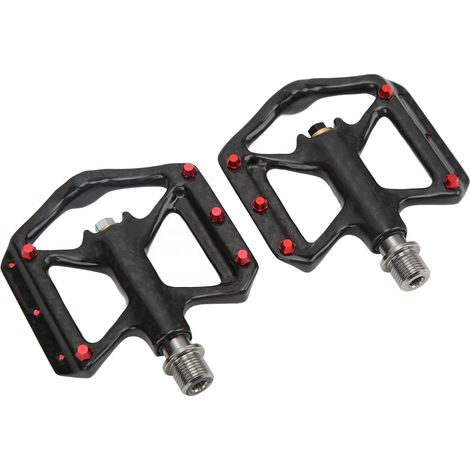 Leichte Rennrad-/Mountainbike-Pedale aus Carbonfaser mit dreifach gelagerter Titanachse (1/5)