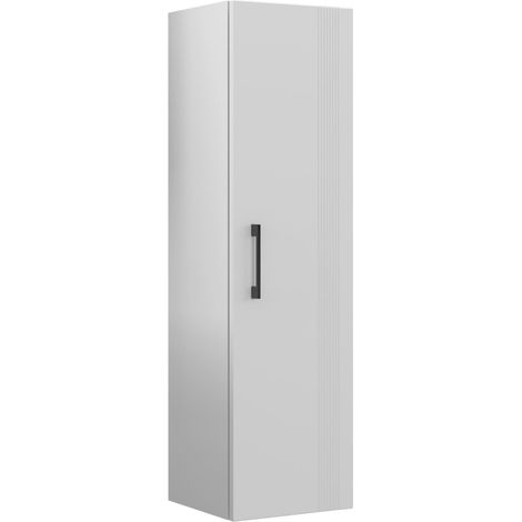 Badezimmerschrank "Bari 40" – 40 x 32 x 138 cm – Mattweiß (1/3)