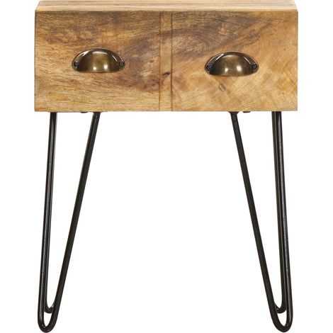 Maison Exclusive - Comodino 40x30x50 cm in Legno Massello di Mango (1/5)