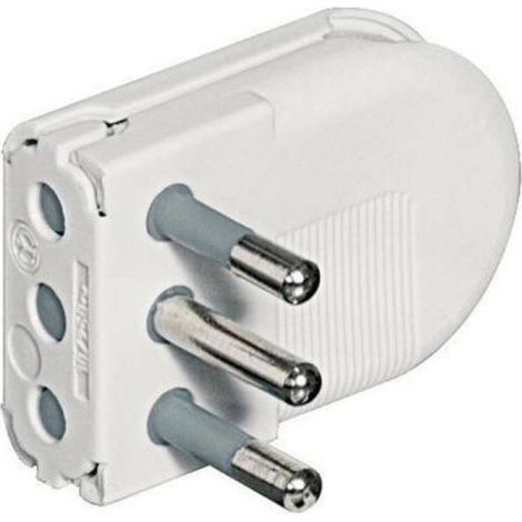 Enchufe volador 2p+e 10a white color s2495ta