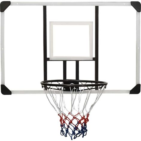 vidaXL Tablero de baloncesto policarbonato transparente 106x69x3 cm (1/2)