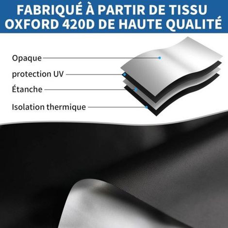 Store occultant magnétique - - 400x145 cm - Sans perage - Isolation thermique - 100% occultant (1/4)