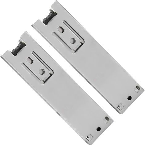 Lot de 2 mini rails de tiroir courts de 12,7 cm (5 pouces), rails de guidage pour meubles, accessoires à extension complète pour armoires de cuisine (1/5)
