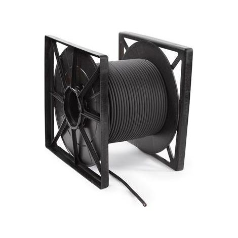 HQ-Power Câble haut-parleur 2x1.5mm², 100 mètres, noir, rouleau, fil cuivre OFC pur, câble enceinte pour système audio hi-fi, installation haut-parleurs, cinéma maison, connectique audio (1/6)